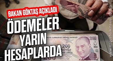 ÖDEMELER YARIN HESAPLARDA