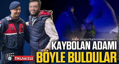 Ormanda kaybolan şahsı jandarma ekipleri buldu