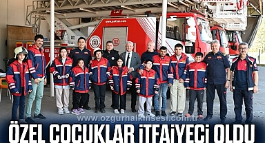 ÖZEL ÇOCUKLAR, İTFAİYECİ OLDU