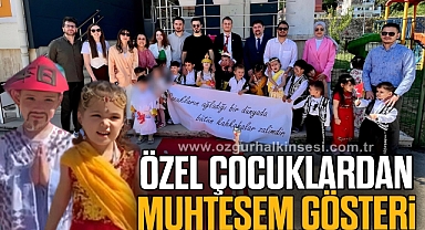 ÖZEL ÇOCUKLARDAN MUHTEŞEM GÖSTERİ