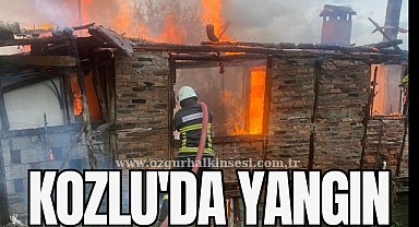 Ķozlu'da büyük yangın