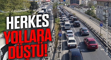 Ramazan Bayramı'nın son gününde trafik yoğunluğu