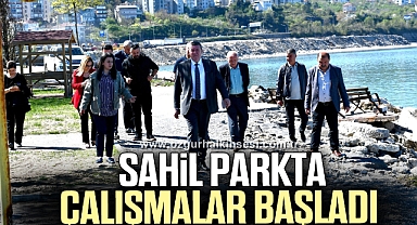 Sahil Parkta yenileme ve düzenleme çalışmaları başladı