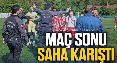 U-16 Türkiye Şampiyonası'nda maç sonrası sahada gergin anlar