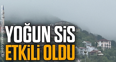 Yoğun sis etkili oldu