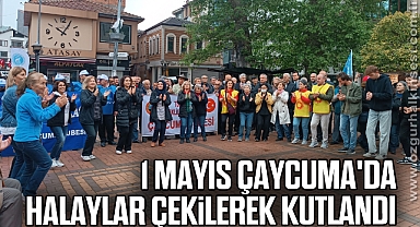 1 Mayıs Çaycuma'da halaylar çekilerek kutlandı