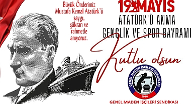 “19 MAYIS KUTLU OLSUN”