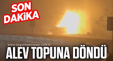 Alev topuna döndü!