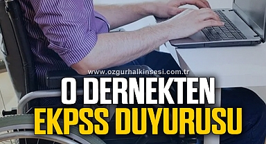 Anadolu Engelliler Birliği Derneği'nden EKPSS duyurusu