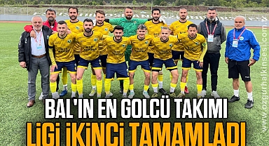 BAL'ın en golcü takımı Alaplı Belediyespor, ligi ikinci tamamladı