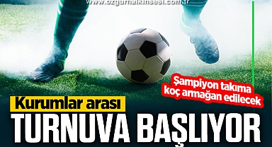 Çaycuma'da kurumlar arası futbol turnuvası başlıyor