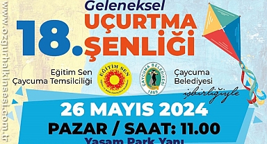 Çaycuma Uçurtma Şenliği 26 Mayıs Pazar günü yapılacak