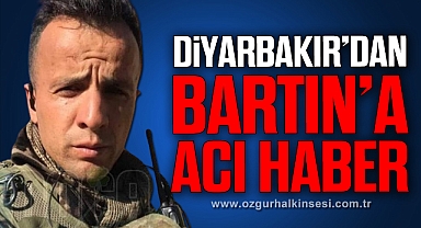 Diyarbakır'dan Bartın'a acı haber