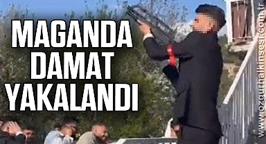 Düğünde havaya ateş açan damat yakalandı