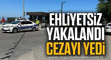 Ehliyetsiz sürücüye 24 bin lira ceza kesildi
