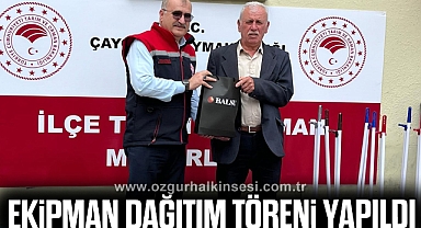 EKİPMAN DAĞITIM TÖRENİ YAPILDI