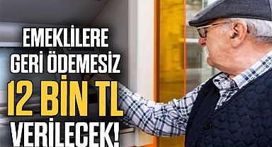 EMEKLİLERE GERİ ÖDEMESİZ12 BİN TL VERİLECEK!