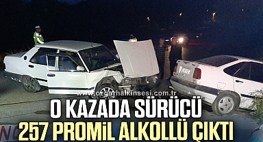 Feci kazada sürücü 257 promil alkollü çıktı