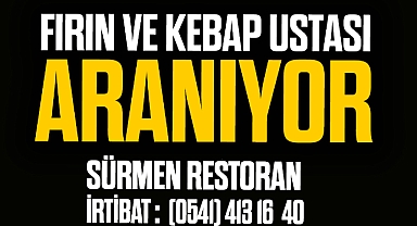 Fırın ve kebap ustası aranıyor