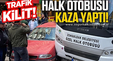 GAZİPAŞA'DA KAZA... TRAFİK KİTLENDİ!