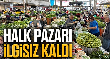 Halk pazarı ilgisiz kaldı