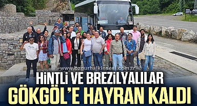 HİNTLİ VE BREZİLYALILAR GÖKGÖL’E HAYRAN KALDI
