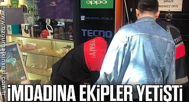 İmdadına ekipler yetişti