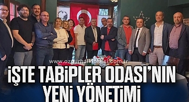 İŞTE TABİPLER ODASI’NIN YENİ YÖNETİMİ