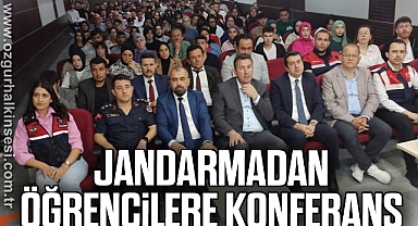 Jandarmadan öğrencilere konferans