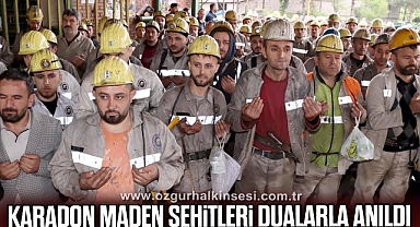 KARADON MADEN ŞEHİTLERİ DUALARLA ANILDI