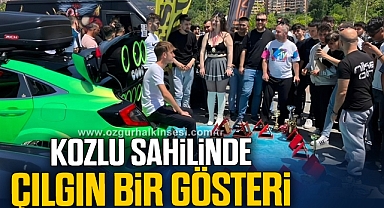 KOZLU SAHİLİNDE ÇILGIN BİR GÖSTERİ