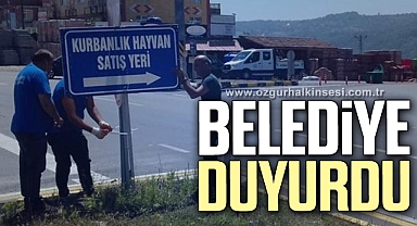KURBANLIK HAYVAN SATIŞ VE KESİM YERLERİ BELLİ OLDU