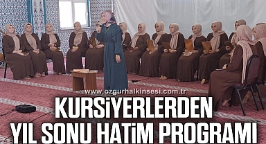 Kursiyerlerden yıl sonu hatim programı