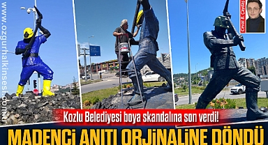 MADENCİ ANITI ORİJİNALİNE DÖNDÜ