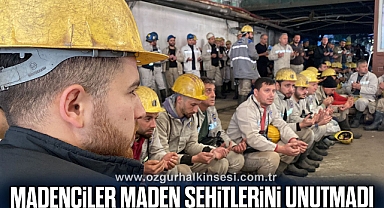 MADENCİLER MADEN ŞEHİTLERİNİ UNUTMADI
