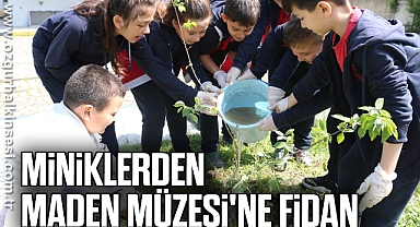 Öğrencilerden Maden Müzesi'ne fidan