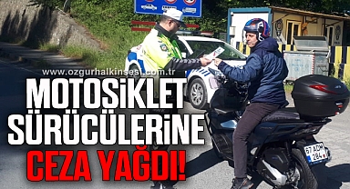 Motosiklet denetiminde 216 sürücüye ceza kesildi
