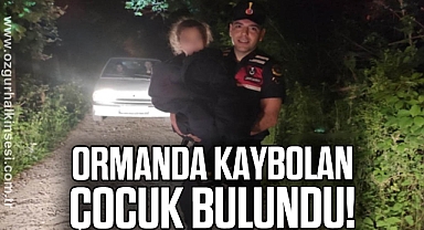 ORMANDA KAYBOLAN ÇOCUK BULUNDU!