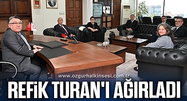 Özölçer,Refik Turan'ı ağırladı