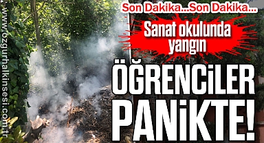 Sanat okulunda yangın!