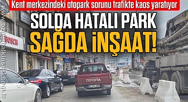 SOLDA HATALI PARK SAĞDA İNŞAAT!