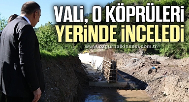 Vali Hacıbektaşoğlu, çalışmaları yerinde inceledi