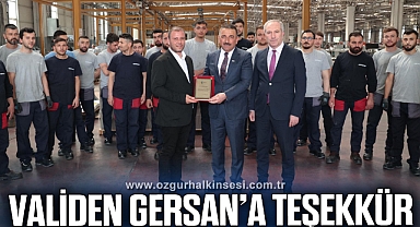VALİDEN GERSAN’A TEŞEKKÜR
