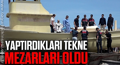 Yaptırdıkları tekne mezarları oldu