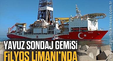 YAVUZ SONDAJ GEMİSİ FİLYOS LİMANINDA