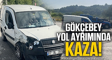 Zonguldak'ta kaza anı güvenlik kamerasına yansıdı