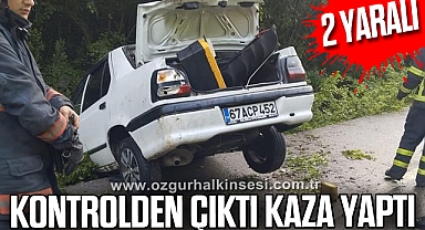 Zonguldak’ta trafik kazası; 2 yaralı