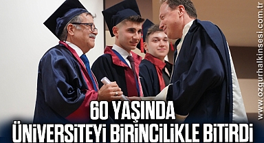 60 yaşında üniversiteyi birincilikle bitirdi