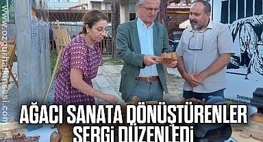 AĞACI SANATA DÖNÜŞTÜRENLER SERGİ DÜZENLEDİ