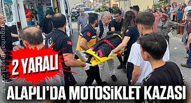 Alaplı'da motosiklet kazası: 2 yaralı